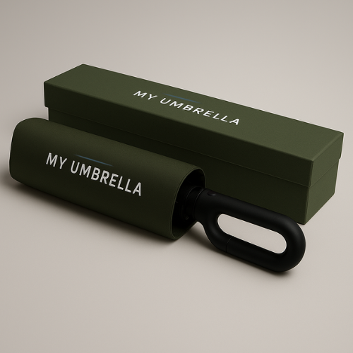 MY UMBRELLA - Parapluie Automatique Ultra-Résistant Vert Kaki