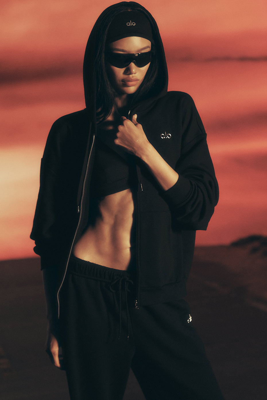 Accolade Full Zip Hoodie - Black