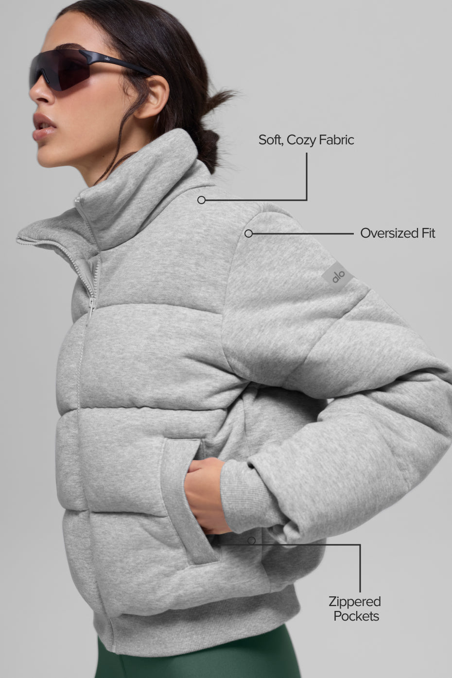 Sweatshirt Puffer - Athletic Heather Grey